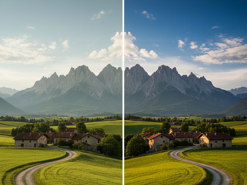 Retouche paysage naturel